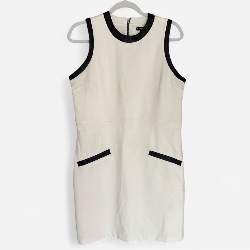 Express Black and White Sleeveless Dress